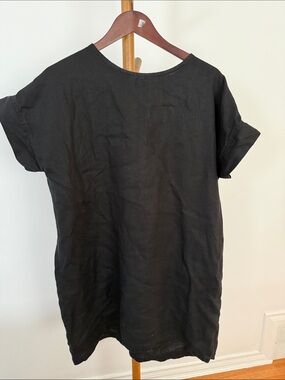 Black Harper linen tunic-dress size small